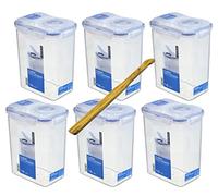Lock & Lock HPL813 F Lot de 6 contenants en Plastique 1,8 l
