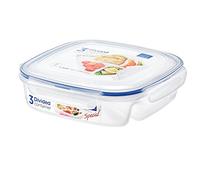 Lock & Lock HPL970 Boite Lunch Carrée 1, 5L Plastique Transparent 23x23x6, 5 cm