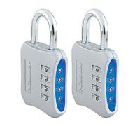 Lock Resettable Combination Locker Lock, Lock for Gym and School Lockers, Blue, 2 Pack, 653BLUE