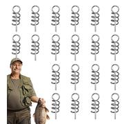 Lock Twist Spring Lock - Gardiens d'appâts à Crochets pêche | 20 pièces Vis à vis Fixe Fixe, Pin Gear- Keeper Springs Finders, Système Fixation sécurisé Verrouillage