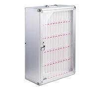 Lockable Mobile Phone Storage Cabinet - Silver Safe for Conference Room - Organize and Securely Store Your Phones - Ideal for Office Or Home Use,Silver,60 Slots