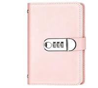 Lockable Savings Notebook,100 Transparent Pocket Currency Collectors Album | Help You Organize and Reach Your Savings Goals,Budget Binder Envelopes Money Cash Challenge,Durable Leather Material Binder