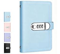 Lockable Savings Notebook,100 Transparent Pocket Currency Collectors Album | Help You Organize and Reach Your Savings Goals,Budget Binder Envelopes Money Cash Challenge,Durable Leather Material Binder