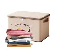 Lockable Storage | Oxford Cloth Heavy-Duty Waterproof Stackable Container With Puppy Pattern,Lockable Storage Containers | For Delivery Toy Package Travel Closet Garage Bedroom Bathroom Kitchen