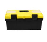 Lockable Tool Box 19 Inch | Detachable Tray Storage Bin for