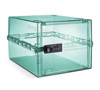 Lockabox One™ | Boîte à pharmacie verrouillable de qualité supérieure | Boîte à serrure à combinaison légère et hygiénique de 10 litres | Sans BPA (Feu vert médical)