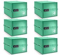 Lockabox One™ Business Bundle | Lot de 6 | Boîte à médicaments de qualité supérieure pour médicaments, vitamines et compléments | Taille unique 30,5 x 20,3 x 16,8 cm (vert moyen)