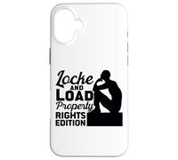 Locke and Load Property Rights Edition Citation Philosophe Coque pour iPhone 16 Plus