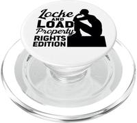 Locke and Load Property Rights Edition Citation Philosophe PopSockets PopGrip pour MagSafe