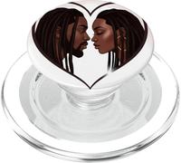 Locked in Love - Buts de Couple Noir PopSockets PopGrip pour MagSafe