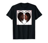 Locked in Love - Buts de Couple Noir T-Shirt