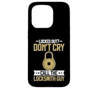 Locked Out Don't Cry Call The Locksmith Guy Locksmith Coque pour iPhone 15 Pro