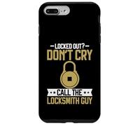 Locked Out Don't Cry Call The Locksmith Guy Locksmith Coque pour iPhone 7 Plus/8 Plus