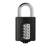 Locker Lock - Cadenas étanche portable numérique noir | Porte de sécurité pour école, salle de sport, mallette, boîte à outils, clôture, extérieur, moraillon, protection de stockage