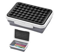 LockerMate Bostitch Trousse à crayons extensible avec couvercle Pop-It pour loisirs créatifs et fournitures scolaires, noir/blanc