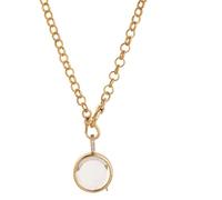 Locketique Necklace, s Locketique, Médaillon Pendentif en Cristal Holyhandsproject avec Trèfle, Croix, Patte, Tout Ce Dont Une Fille a Besoin, Toujours à Mes Côtés(Style B_Without Accessories)