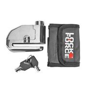 LOCKF 603042A Antivol Bloque Disque Lockforce avec Alarme, Chrome