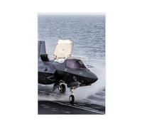 Lockheed F-35 Poster sur toile Motif avion de chasse foudre (9) Décoration murale pour salon, chambre à coucher 30 x 45 cm