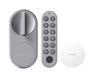 Lockin G30 Keypad Pro Smart Lock avec authentification d'empreintes digitales, rétrofité, anti-chute, compatible Alexa, verrouillage automatique, code PIN, télécommande, serrure de porte, serrure de