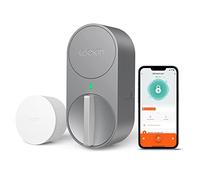 Lockin Serrure de porte d'entrée intelligente sans clé avec Bluetooth, intégration Alexa et Google, s'adapte à la plupart des pênes dormants existants, verrouillage intelligent facile à installer