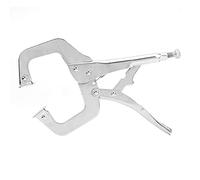 Locking pinces 11in | C - Crampe multi-fonctions en forme pour le travail du bois/le soudage/la fixation | Mâchoire en acier en alliage avec une vis de réglage fine |