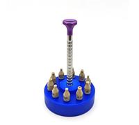 LOCKLGFMCZ 1 jeu d'outils de montage d'aiguilles montre, 10 tailles, presse réglage, outil réparation et d'installation montres for horloger Outils de réparation de montres(Blu)