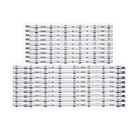 LOCKLGFMCZ 18 pièces/1 Ensemble LED Bande Fit for Samsung UE55JU6800 UE55JU6800K UE55JU6872 UE55JU6870 UE55JU6850 V5DR_550SCA_R0 550SCB_R0 BN96-38482A Bande Lumineuse TV