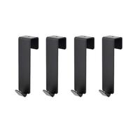 LOCKLGFMCZ 652F Lot de 4 cintres en acier inoxydable sans perforation for sac for main long/court Hook Accessories(C63B13AC2100543-BK-1)