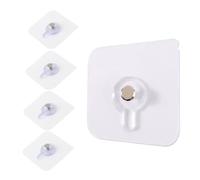 LOCKLGFMCZ Autocollant transparent avec vis sans trace, crochet mural for photo clous, 5 pièces Hook Accessories