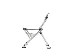 LOCKLGFMCZ Chaise de pêche pliante, tabouret de camping léger et portable, hauteur réglable, siège de pêche sauvage avec dossier et sac de transport chaises pliantes(Bright white B1)