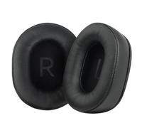 LOCKLGFMCZ Coussinets D'écouteurs Confortables, Adaptés for Audio-Technica ATH-MSR7b M10X/M20X/M30X/M40X/M50X/PRO5v/SX1a Accessoires pour écouteurs(Black Leather Combo)