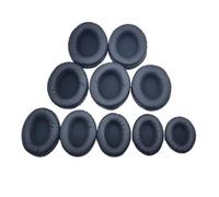 LOCKLGFMCZ Coussinets d'oreille ovales for Housses d'écouteurs, Coussin en Mousse de Cuir éponge Accessoires pour écouteurs(70mm x 90mm)