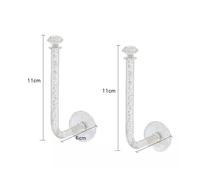 LOCKLGFMCZ Crochet mural for clés, résistant, adhésif, sans trace, perforation, for cuisine, cintre for vêtements Hook Accessories(Light luxury style [2 pack])