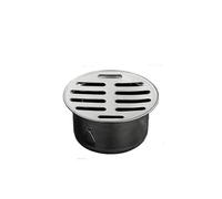 LOCKLGFMCZ Drain de sol rond anti-blocage for toit balcon en acier inoxydable 304, grand déplacement, for seau pluie extérieur Drain de salle de bain(38mm)
