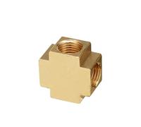 LOCKLGFMCZ Raccord de tuyauterie pneumatique en laiton, filetage mâle/femelle 1/8", 1/4", 3/8", 1/2", type T BSP, adaptateur cuivre for eau, huile et gaz Válvula de bola roscada.(Gold,1/8")