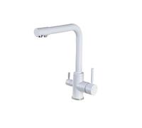 LOCKLGFMCZ Robinet de cuisine blanc mitigeur d'évier beige for points purification, robinets d'eau, robinet potable Robinet de cuisine(White Color A)