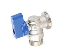 LOCKLGFMCZ Vanne d'arrêt coudée G1/2 DN15 mâle x G3/4 DN20, filetage laiton, vanne à bille quart de tour Válvula de bola roscada.