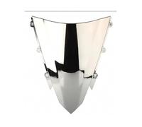 LOCKMEIHUA Pare-Brise de Moto Pare-Brise À Double Bulle pour Moto H&Onda CBR500R 2016 2017 2018, Accessoires De Pare-Brise, Carénage, Déflecteur (Silver)