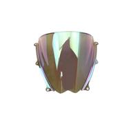LOCKMEIHUA Pare-Brise de Moto pour S&UZUKI GSXR1000 K7 K8 2007 2008 Pare-Brise Accessoires Moto Déflecteur De Vent Double Bulle (Light Iridium)