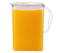 LocknLock Aqua Carafe d'eau avec poignée en plastique sans BPA avec couvercle à rabat Idéal pour faire du thé et des jus Transparent 3 quarts