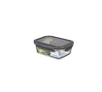Lock&Lock Boîte de conservation de verre borosilicate rectangulaire 630 ml passe au four et micro-ondes