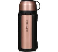 LocknLock Bouteille isotherme de 1,5 l - Bouteille isotherme avec gobelet - Pichet de maintien au chaud pour café, thé et isolation du froid - Bouteille isotherme en acier inoxydable anti-fuite avec