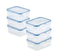 LocknLock Easy Essentials HPL806S6 Lot de boîtes de conservation alimentaire en polypropylène Transparent