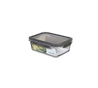 LocknLock OVEN GLASS Boîtes de conservation en verre avec couvercle | 1 l | 200 x 152 x 74 mm | Réfrigérateur, congélateur et lave-vaisselle | Verre borosilicate résistant au four jusqu'à 400 °C |