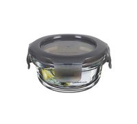 LocknLock OVEN GLASS Boîtes de conservation rondes en verre avec couvercle | 130 ml Ø 100 x 50 mm | Réfrigérateur, congélateur et lave-vaisselle | Verre borosilicate résistant au four jusqu'à 400 °C |