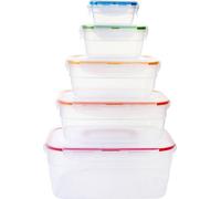 LocknLock Set de récipients alimentaires 5 pièces rectangulaires