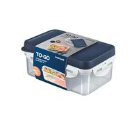 LocknLock TO GO - Boîte à déjeuner avec compartiments et couverts - 1 l - 207 x 137 x 88 mm - 3 compartiments et gobelets à sauce - 100% hermétique et étanche - Passe au lave-vaisselle et au