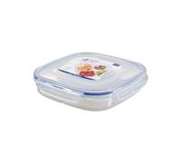 LocknLock TO GO - Boîte à goûter avec compartiments - 1,35 l - 4 compartiments séparés - Pour fruits et légumes - 100% hermétique et étanche - Passe au lave-vaisselle et au micro-ondes - Sans BPA