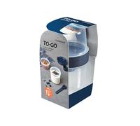 LocknLock TO GO Two Way Boîte à yaourt avec cuillère - 310 + 560 ml - Diamètre 98 x 180 mm - Gobelet à yaourt avec gobelet à sauce - Boîtes 100% hermétiques et étanches - Passe au lave-vaisselle et