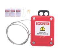 Lockout Tagout Cable Lock Adjustable Self Locking Wire Lock with Stainless Steel Cable for Electric Power Industrial Equipment Safety Security